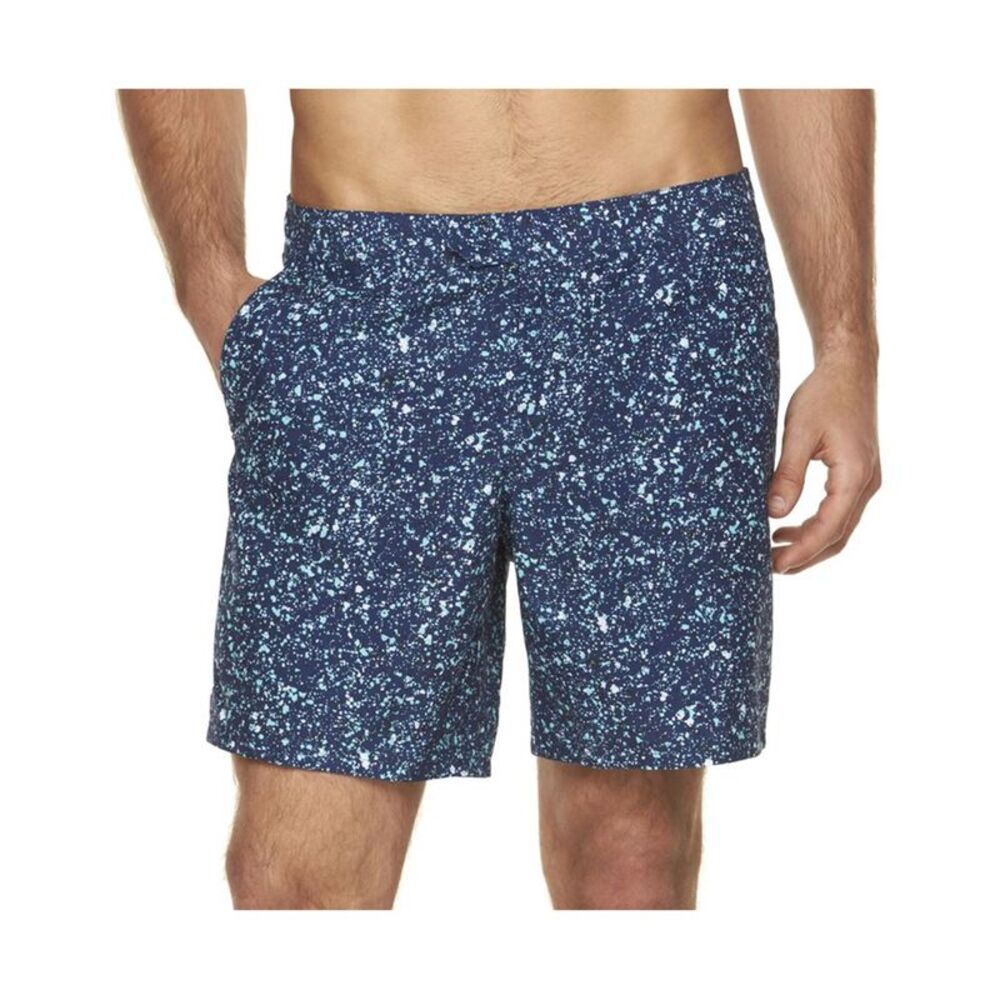 Marc Anthony Mens Slim-Fit Mini Print Swim Bottom Trunks, NWT